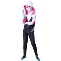 Traje Spider Gwen Cosplay Infantil Bodysuit Elastano Ts Rock Heroes