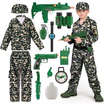 Traje Spooktacular Creations Army Soldier para meninos de 12 a 14 anos