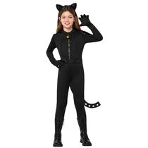 Traje Spooktacular Creations Black Cat para meninas de 8 a 10 anos