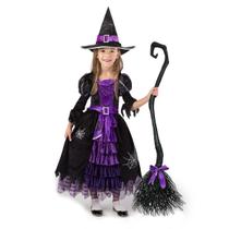 Traje Spooktacular Creations Fairytale Witch para meninas 8-10 Traje Spooktacular Creations Fairytale Witch para meninas 8-10