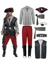 Traje Spooktacular Creations Pirate Captain Hook para homens Traje Spooktacular Creations Pirate Captain Hook para homens