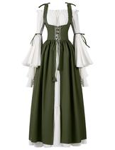 Traje Spooktacular Creations Renaissance Women Olive XL