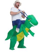 Traje T-REX inflável de equitação de dinossauro AOGU para crianças