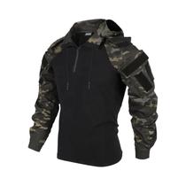 Traje Tático De Paintball Camuflado Com Capuz, Calças Cargo, Protetores De Joelho, Uniforme De