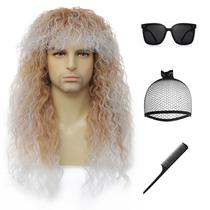 Traje Traqur Anos 80 para Homens - com Peruca e Acessórios