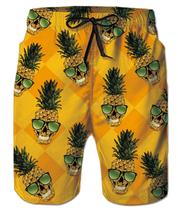 Trajes de baño divertidos para hombre Uideazone con piñas y gafas de sol