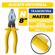 Tramontina 41001108, Alicate Universal 8'', Amarelo Tramontina 41001108, Alicate Universal 8'', Amarelo