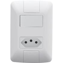 Tramontina Aria Conjunto 4x2 1 Simples + 1 Tomada 10A - 250V