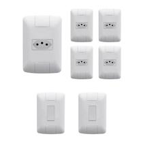 Tramontina Aria Kit 5 Tomadas 2 Interruptor Cor Branco Tramontina Aria Kit 5 Tomadas 2 Interruptor Cor Branco