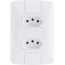 Tramontina Conjunto 2 Tomadas 2p+t Aria 4x2 10a 250 V Branco Tramontina Conjunto 2 Tomadas 2p+t Aria 4x2 10a 250 V Branco