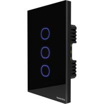 Tramontina Interruptor Touch Smart Wi-fi Preto com 3 Canais - Onne Tramontina Interruptor Touch Smart Wi-fi Preto com 3 Canais - Onne