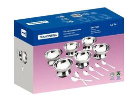 Tramontina Kit P/sorvete Inox 12pc Service 64400710 Tramontina Kit P/sorvete Inox 12pc Service 64400710