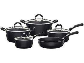 Tramontina Kit Panela Monaco Alumínio Preto 5pc 20899050 Tramontina Kit Panela Monaco Alumínio Preto 5pc 20899050