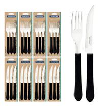 Tramontina Kit Restaurante 24 Talheres Garfo Faca Com Serra