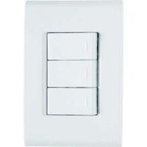 Tramontina liz - conj 4x2 3 interruptor simples Tramontina liz - conj 4x2 3 interruptor simples