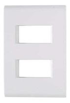 Tramontina liz - placa 4x2 2 modulos distintos