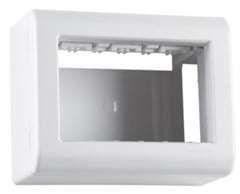 Tramontina lizflex - sistema x sobrepor - placa 3 modulos