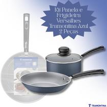Tramontina Versalhes Kit Panela e Frigideira Azul 2 Peças para Cozinha Tramontina Versalhes Kit Panela e Frigideira Azul 2 Peças para Cozinha