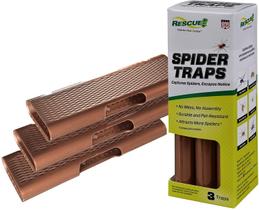 Trampas para Arañas RESCATE! Paquete de 3 para Araña Marrón Reclusa y Viuda Negra Trampas para Arañas RESCATE! Paquete de 3 para Araña Marrón Reclusa y Viuda Negra