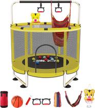 Trampolim BLINWORLD 152 cm para crianças ajustável 200 kg com aro Trampolim BLINWORLD 152 cm para crianças ajustável 200 kg com aro