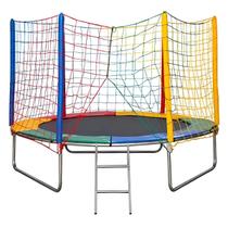 Trampolim Cama Elástica Pula Pula 2,44m Suporta 120kg Colorida Premium Nacional