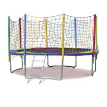Trampolim Cama Elástica Pula Pula 3,05m 3m Grande Reforçada Colorida Playground Trampolim Cama Elástica Pula Pula 3,05m 3m Grande Reforçada Colorida Playground