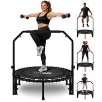 Trampolim Fitness JUMPZYLLA 102 cm com Barra e Faixas Trampolim Fitness JUMPZYLLA 102 cm com Barra e Faixas