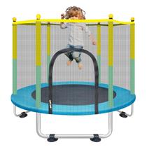 Trampolim Indoor BIGOU 140 cm com Rede de Segurança para Crianças de 1 a 8 Anos Trampolim Indoor BIGOU 140 cm com Rede de Segurança para Crianças de 1 a 8 Anos
