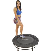 Trampolim Profissional Preto 32 molas com Reforço Poli Sports