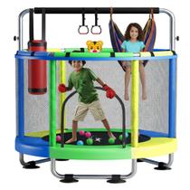 Trampolín KickStart 55 para Niños Pequeños de 3 a 8 Años con Accesorios