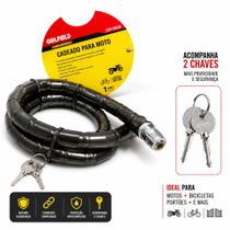 Tranca Cadeado Articulado Grosso Para Moto Bike E Estepe Tranca Cadeado Articulado Grosso Para Moto Bike E Estepe