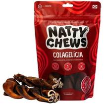 Trança de Colágeno Bovino 2 unidades Colagelícia Mordedor Natural Desidratado para roer Natty Chews Trança de Colágeno Bovino 2 unidades Colagelícia Mordedor Natural Desidratado para roer Natty Chews