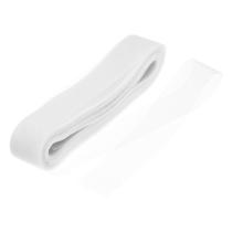 Trança de crina de cavalo MECCANIXITY 50 m rígida, 5 cm de largura, poliéster branco