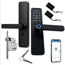 Tranca Inteligente Digital Biométrica com App WiFi e Chave Entrega Rápida