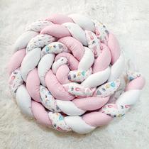 Trança protetor de berço de bebê 1,30m coleções