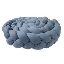 Trança Protetora Para Berço E Cama Percal 200 Fios Liso - Cinza Jeans