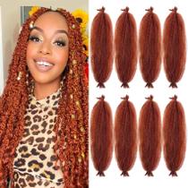 Trançando o cabelo Chicmoi 350 Marley Twist 24 cm Afro Kinky Red