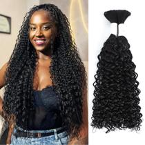 Trançando o cabelo Coolbeeza Curly Human 20cm Water Wave 100g x2