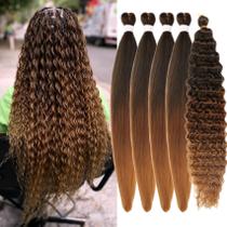 Trançando o cabelo Leticia Ombre 1B/30/27, pré-esticado, 26 polegadas