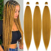 Trançando o cabelo para cima Pruyo Strawberry Honey Blonde 30cm Kanekalo