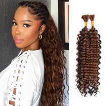 Trançando o cabelo WIGICD Synthetic Mix Human 40cm Deep Wave