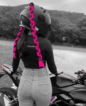 Trancinhas para capacete moto 60cm Moto Lovers - Mulheres Moto Lovers
