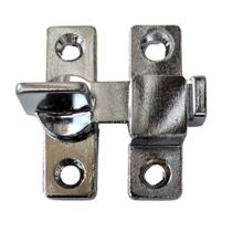 Tranqueta com bico porta de correr madeira ou alumínio cromada