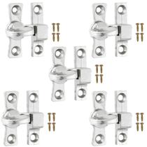 Tranqueta Fecho Trinco Bico Virado Porta Janela Kit 05 Un