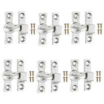 Tranqueta Fecho Trinco Bico Virado Porta Janela Kit 06 Un