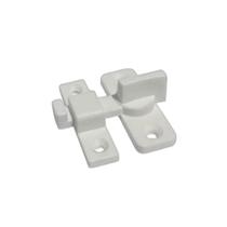 Tranqueta trinco fecho nylon c/bico branco porta portao pc