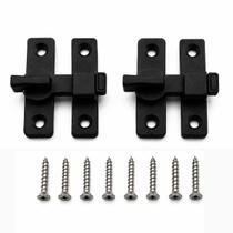 Tranqueta Trinco Fecho Nylon C/Bico Preto Porta Portao Abrigo Kit 2 Um Tranqueta Trinco Fecho Nylon C/Bico Preto Porta Portao Abrigo Kit 2 Um