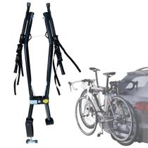 Trans Bike Preto Plus Suporte De Até 2 Bicicletas Para Carro