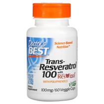 Trans-Resveratrol 100 mg Com Resvinol 60 Caps Veganas Doctor's Best