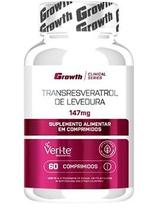 Trans-Resveratrol 147mg 60Comp Growth Supplements Natural Sabor:Sem Sabor -